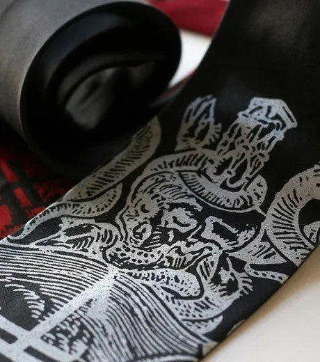 Ex Libris Necktie, Book Print Tie