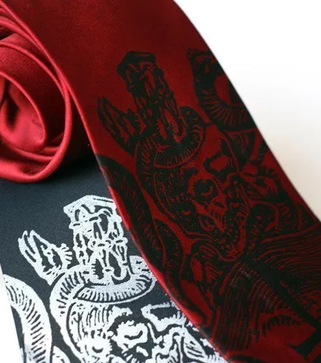 Ex Libris Necktie, Book Print Tie