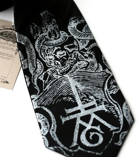 Ex Libris Necktie, Book Print Tie