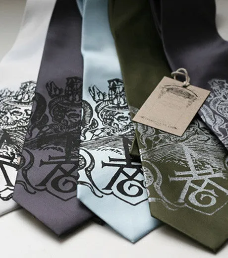 Ex Libris Necktie, Book Print Tie