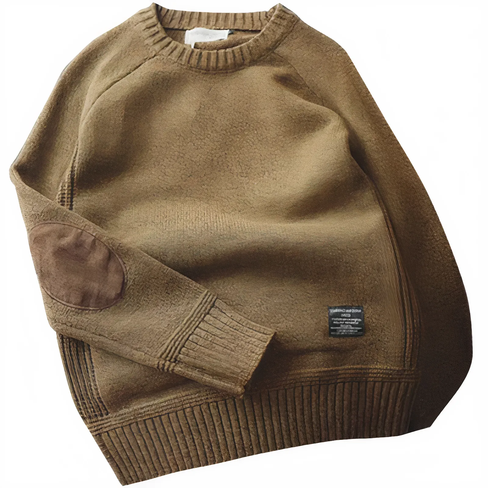 FAIZAN - Pull-over rapiécé tricoté