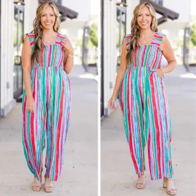 Feature Me Jumpsuit, Multi