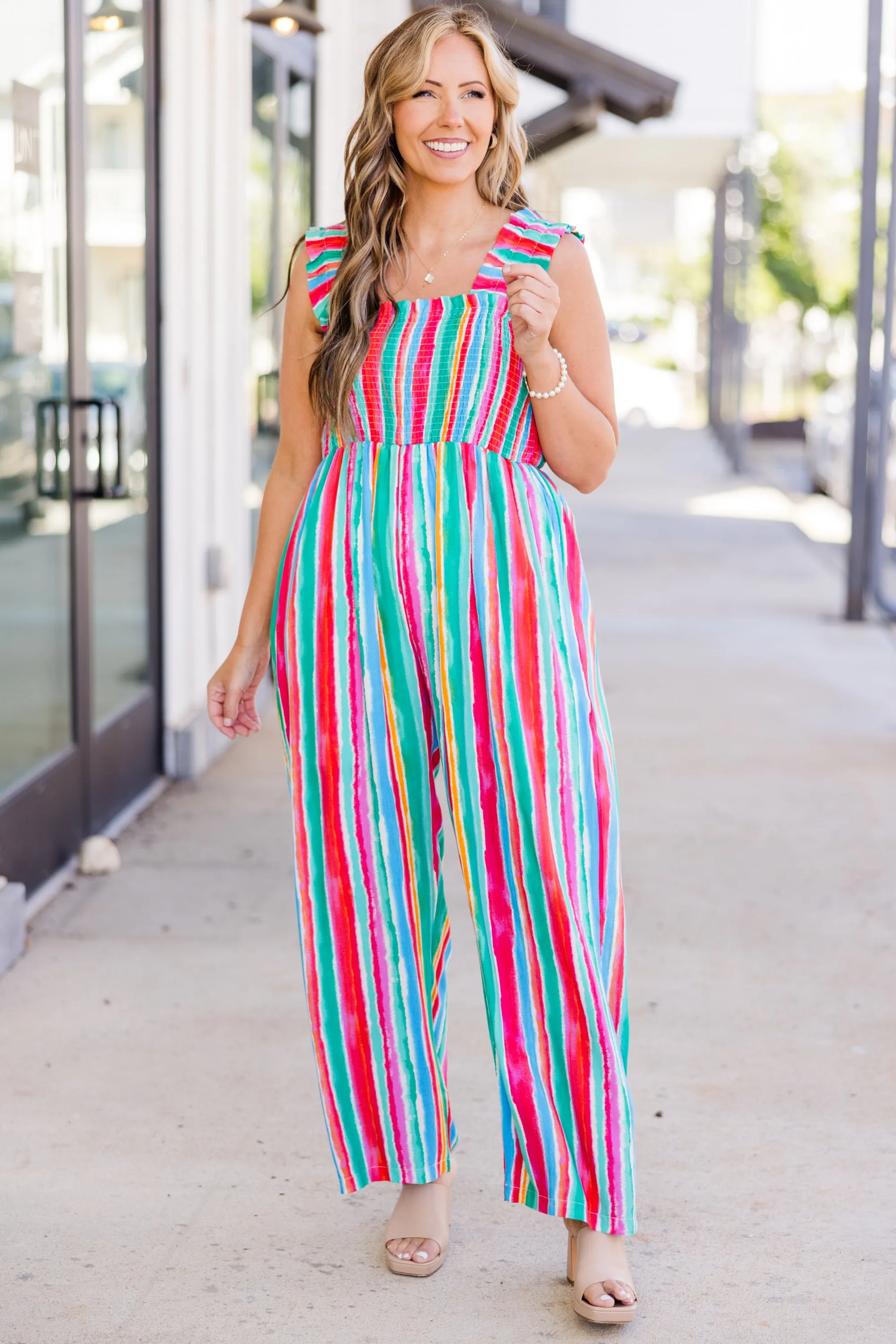 Feature Me Jumpsuit, Multi