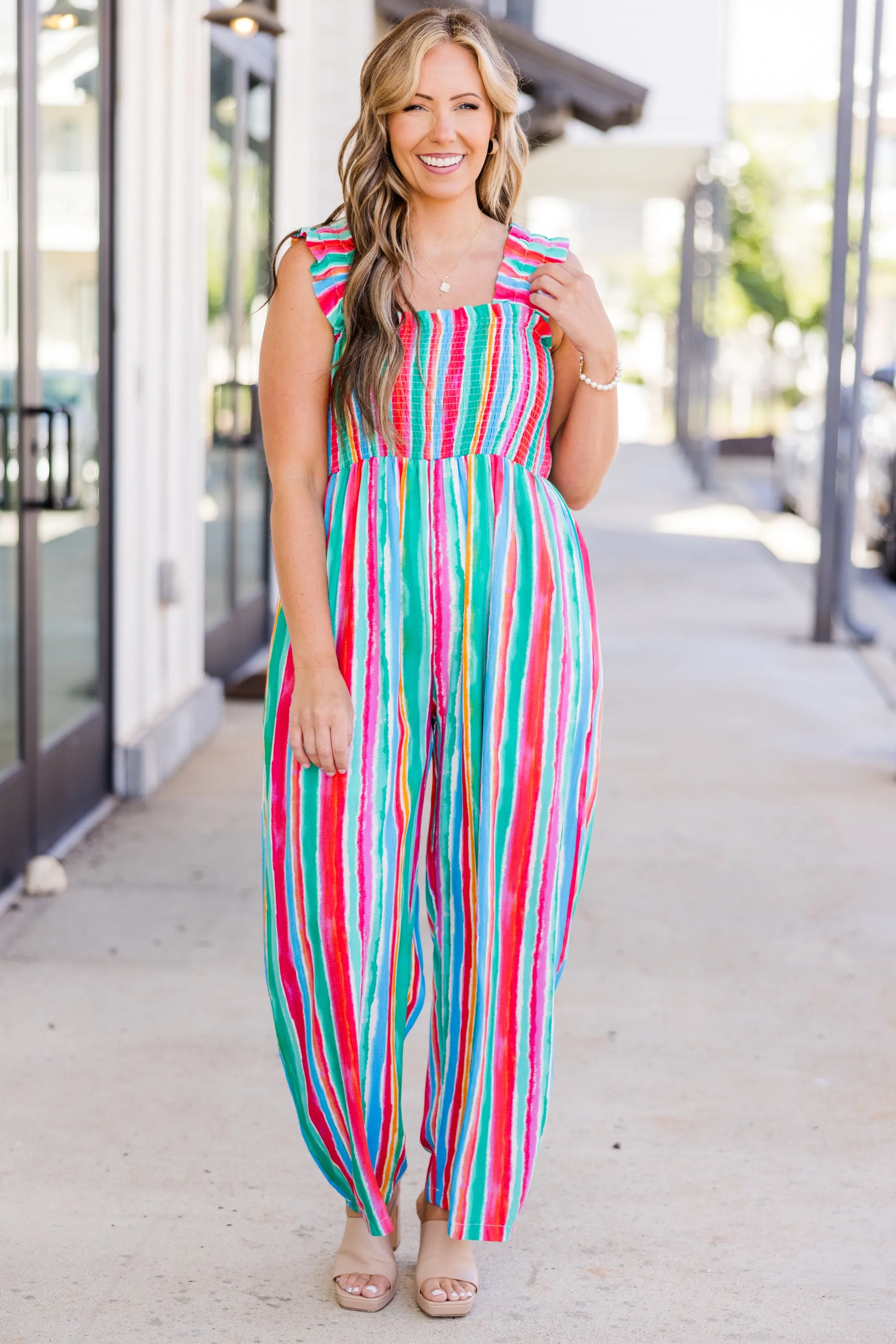 Feature Me Jumpsuit, Multi