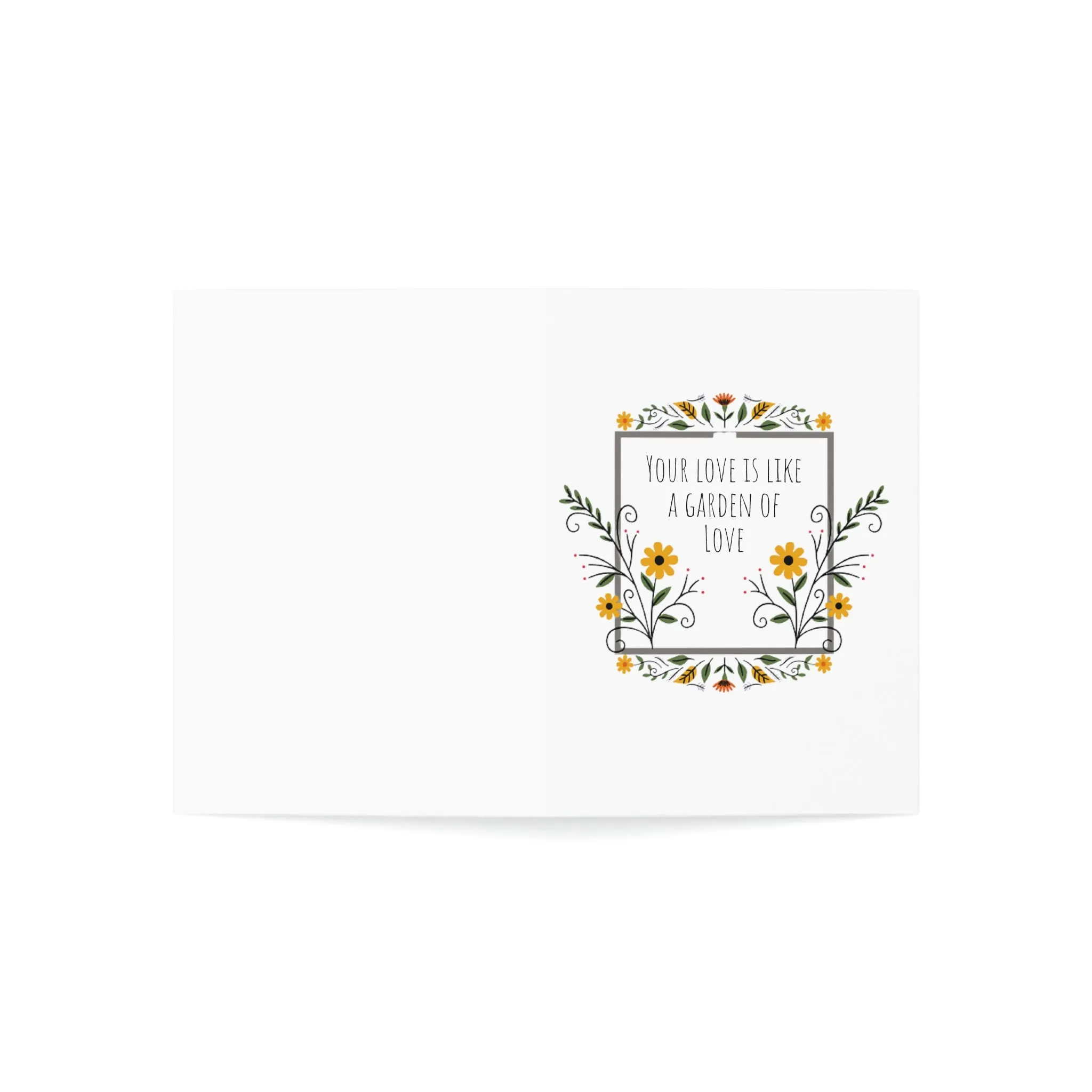 Garden of Love - Friendship Greeting Cards (1, 10, 30, and 50pcs)