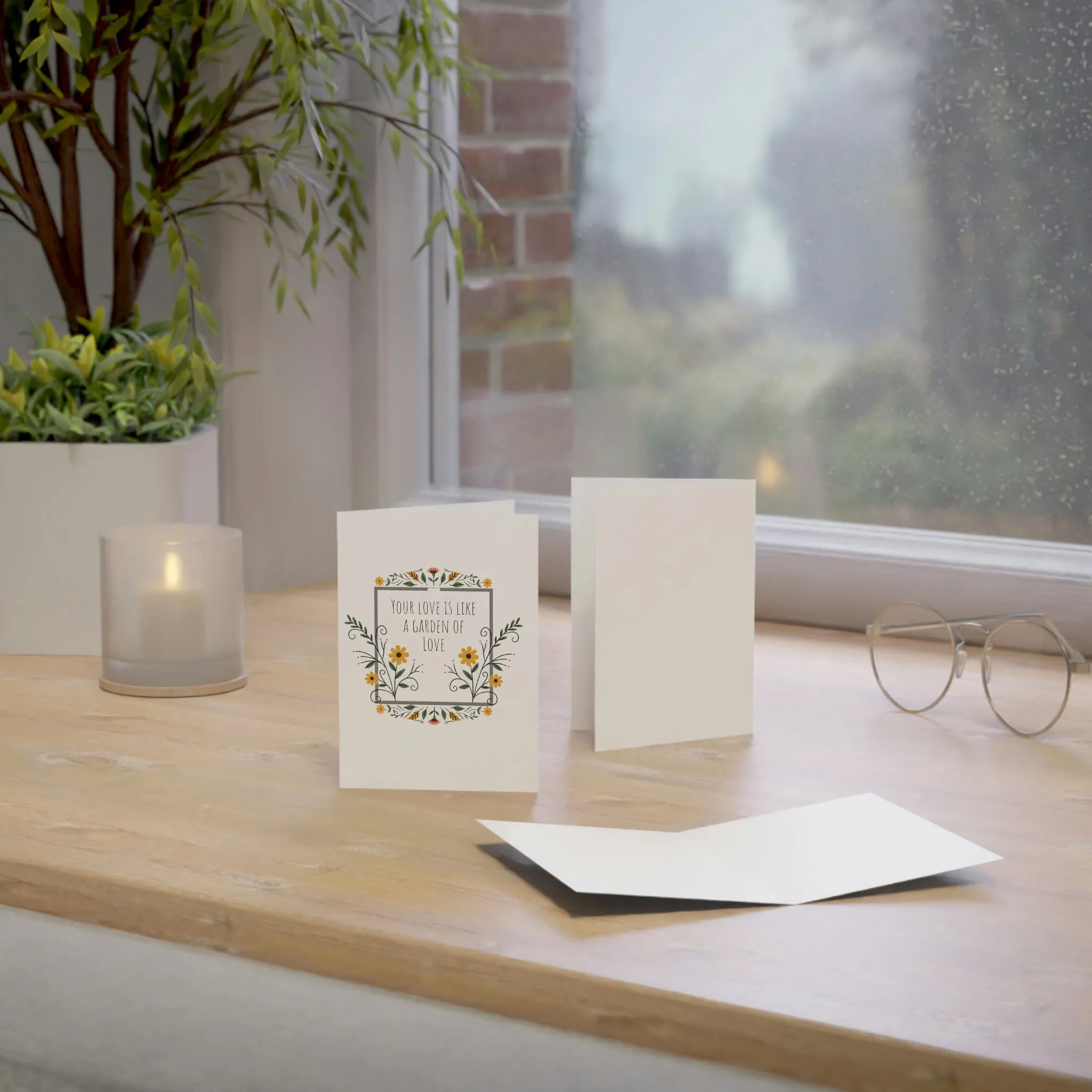 Garden of Love - Friendship Greeting Cards (1, 10, 30, and 50pcs)