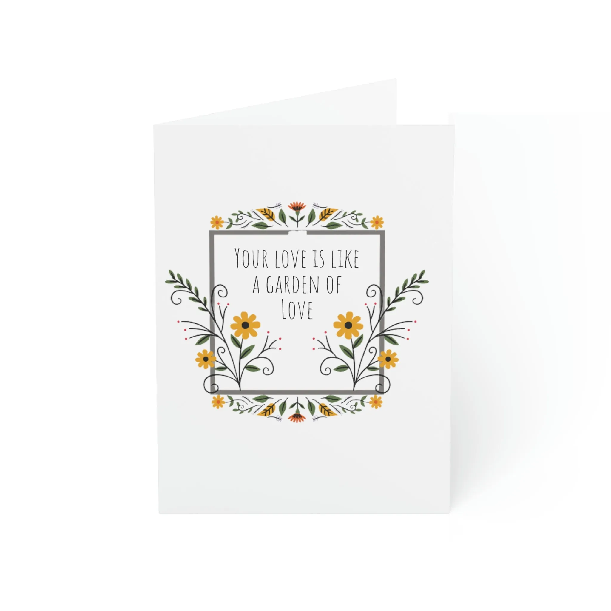 Garden of Love - Friendship Greeting Cards (1, 10, 30, and 50pcs)