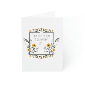 Garden of Love - Friendship Greeting Cards (1, 10, 30, and 50pcs)