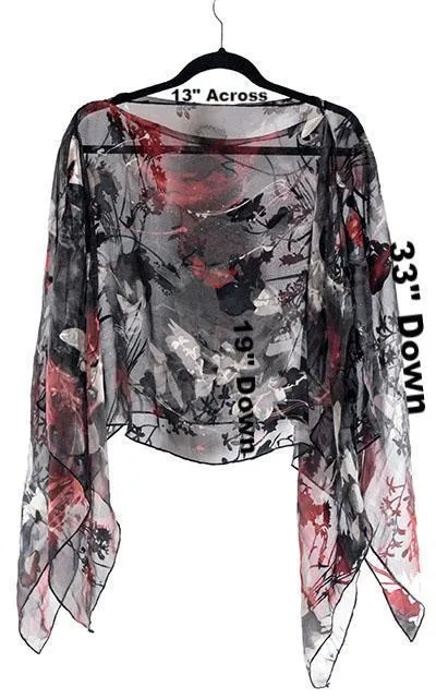 Garden Path Poncho - Poppy - One Left!