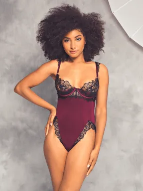 Glamorous Vibes Lace & Jersey Knit Teddy