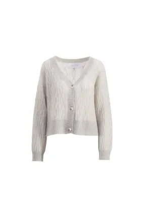 Gotland Knit Cardigan - Sage Green Melange