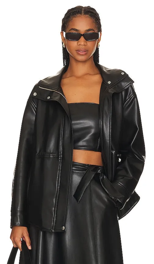 GREY VEN Pryce Bomber Jacket in Black