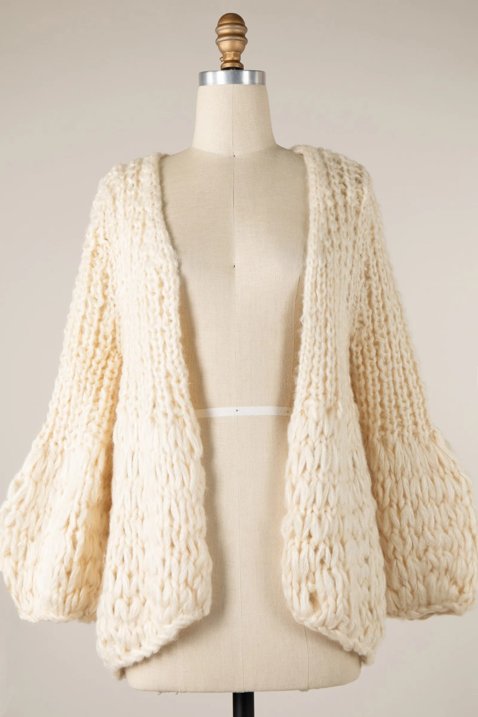 Handmade Fluffy Knit Cardigan
