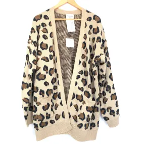 Hayden (Pink Lily) Beige Playful Personality Cardigan NWT- Size S/M