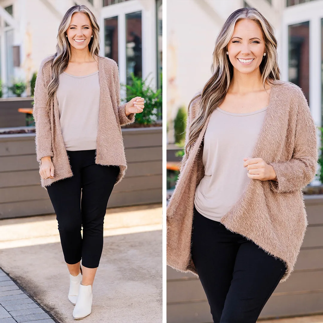 Heart So Big Cardigan, Taupe