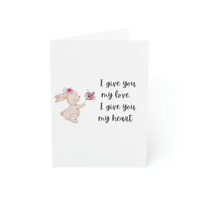I give you Greeting Cards (1, 10, 30, and 50pcs)