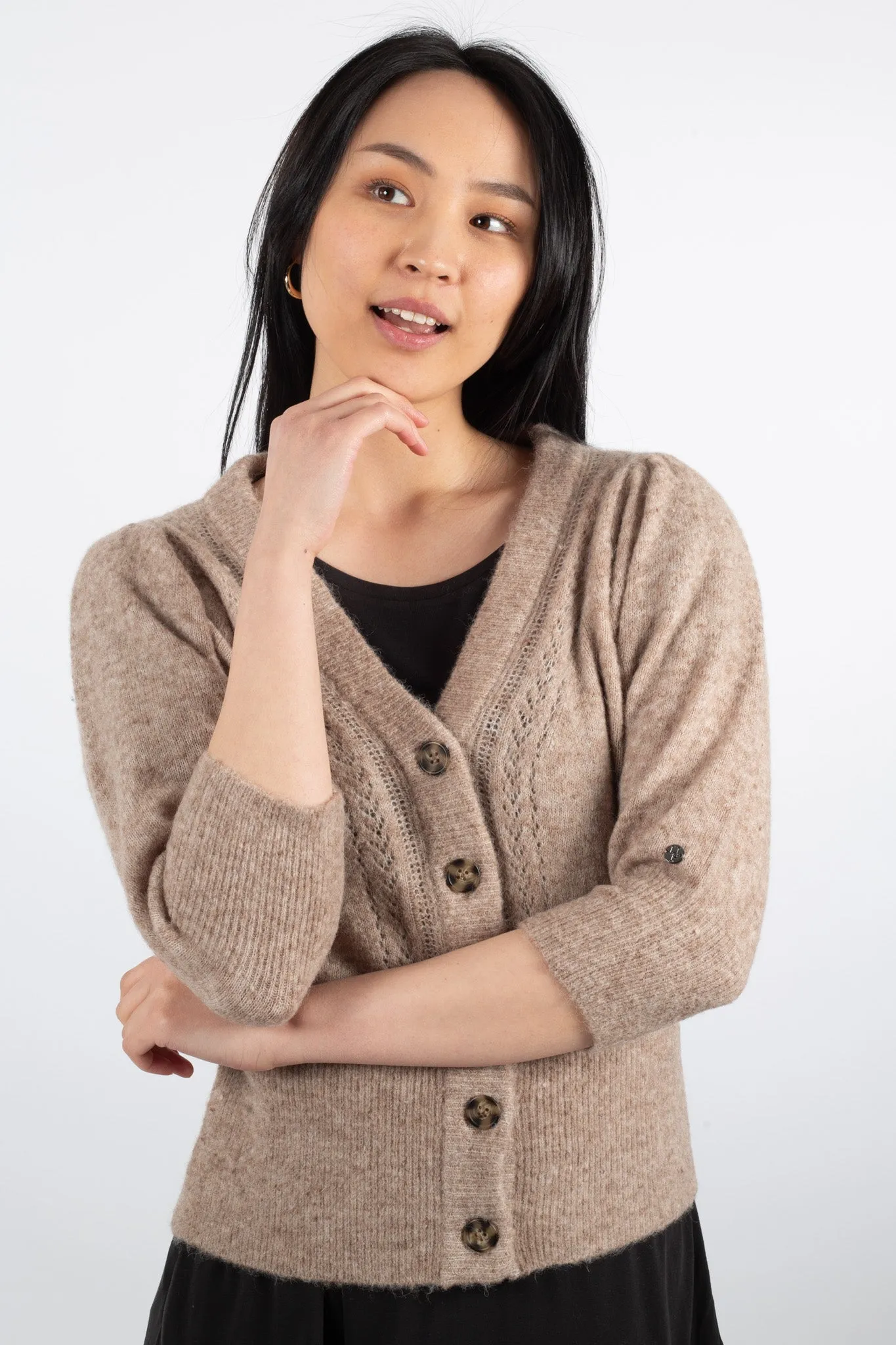 Indira Cardigan - Latte