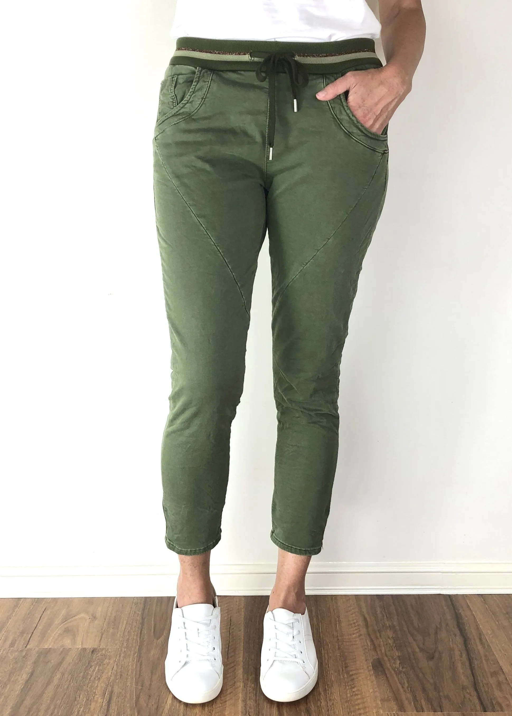 ITALIAN STAR Ralph Jogger Jeans - Khaki