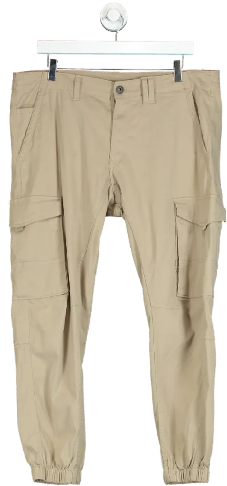 Jack & Jones Beige Cargo Pants W34