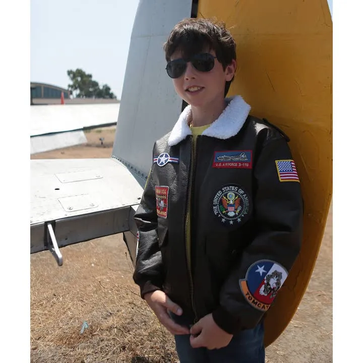 Kid's Green Flight Jacket