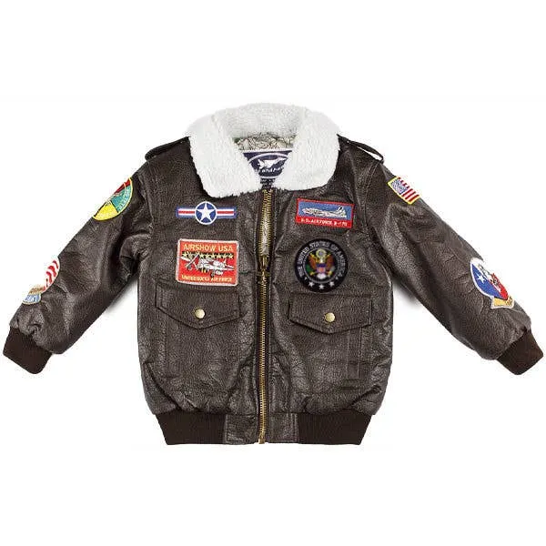 Kid's Green Flight Jacket