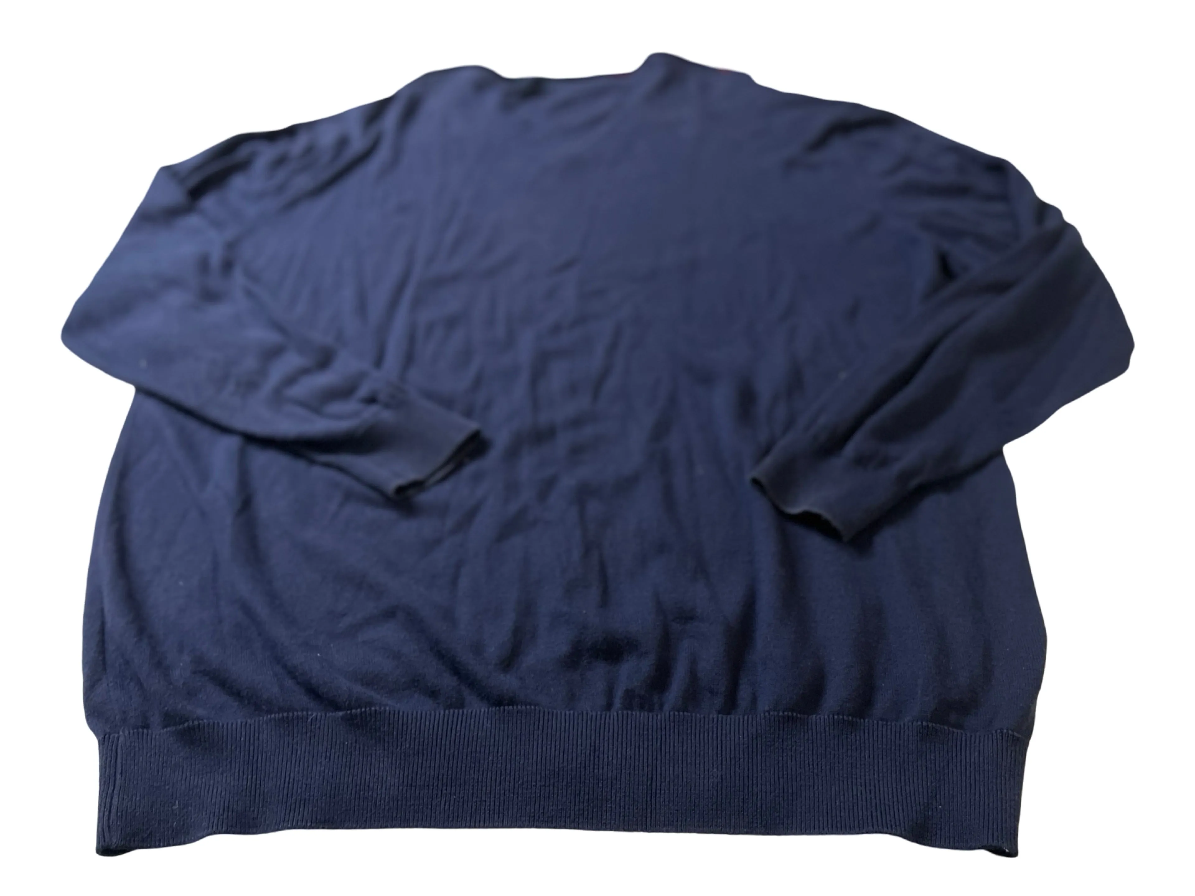 Lacoste vintage men’s v-neck sweater pullover size XXL navy SKU |4277