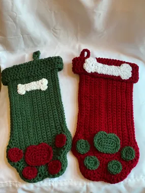 Large Red or Green Christmas Stocking