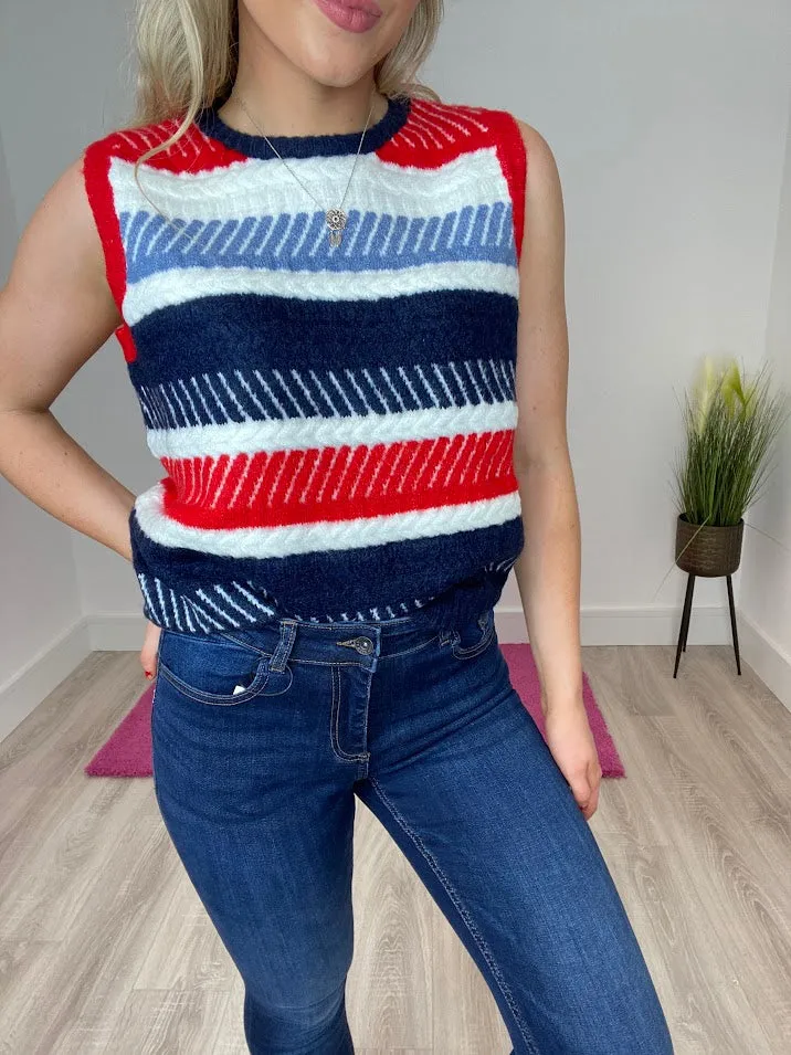 Line Vest Jumper