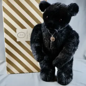 Little Folk Soft Toys Sebastian Bear Black 22 in Plush