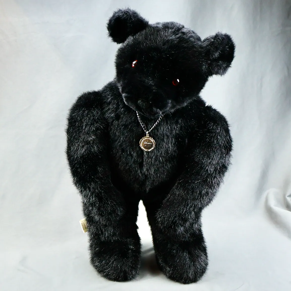 Little Folk Soft Toys Sebastian Bear Black 22 in Plush