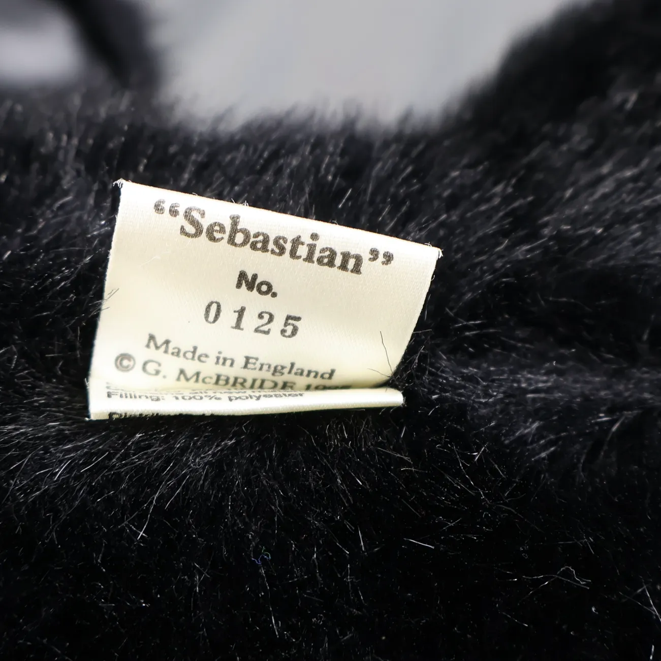 Little Folk Soft Toys Sebastian Bear Black 22 in Plush