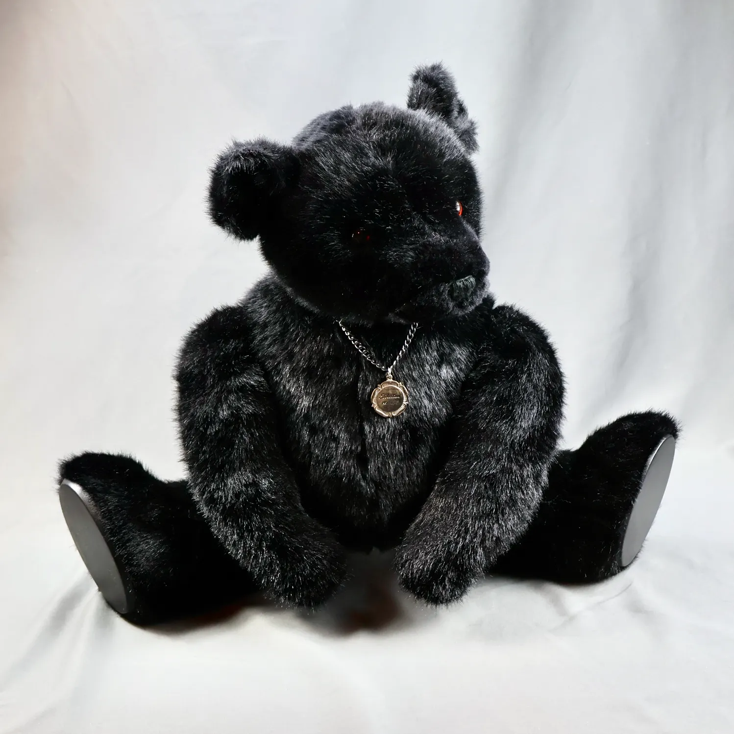 Little Folk Soft Toys Sebastian Bear Black 22 in Plush