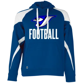 Logo Football 229546 Athletic Colorblock Fleece Hoodie