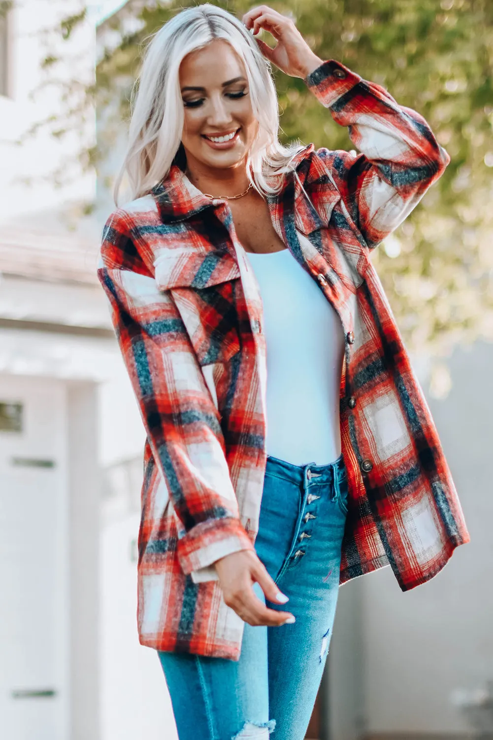 Long Buffalo Plaid Shaket