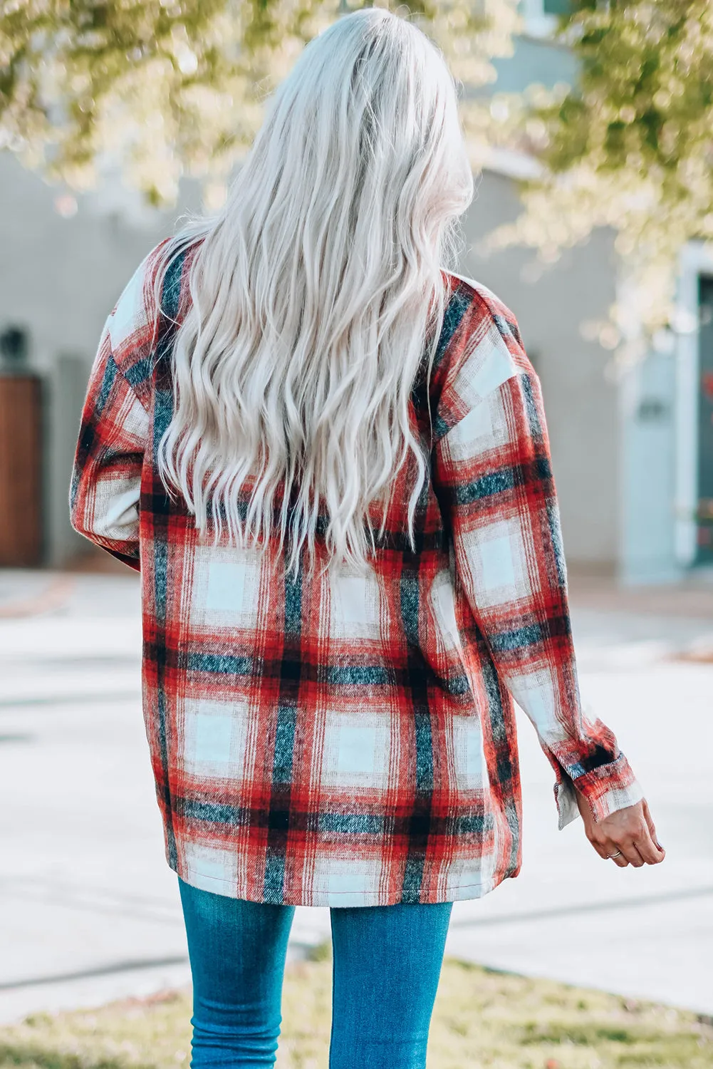Long Buffalo Plaid Shaket