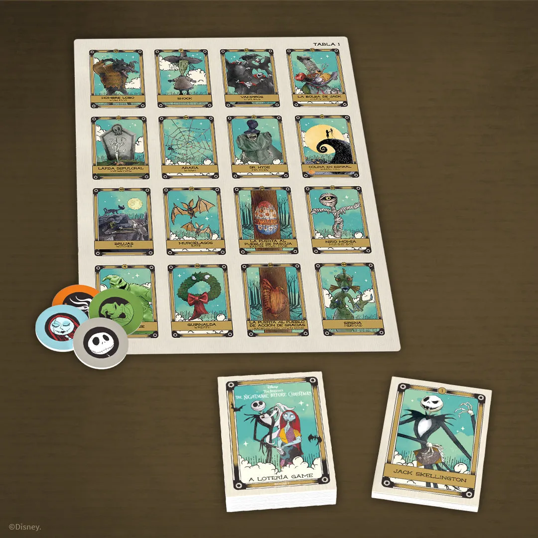 Lotería: Disney Tim Burton The Nightmare Before Christmas