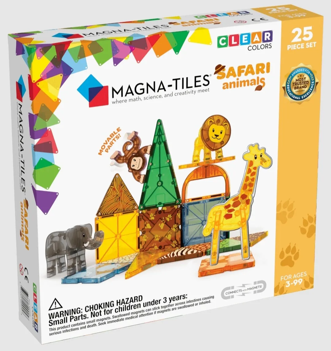Magna-Tiles Safari Animals 25-Piece Set