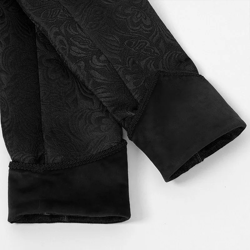 Men Steampunk Tailcoat Jacket Gothic Victorian Frock Coat Costume