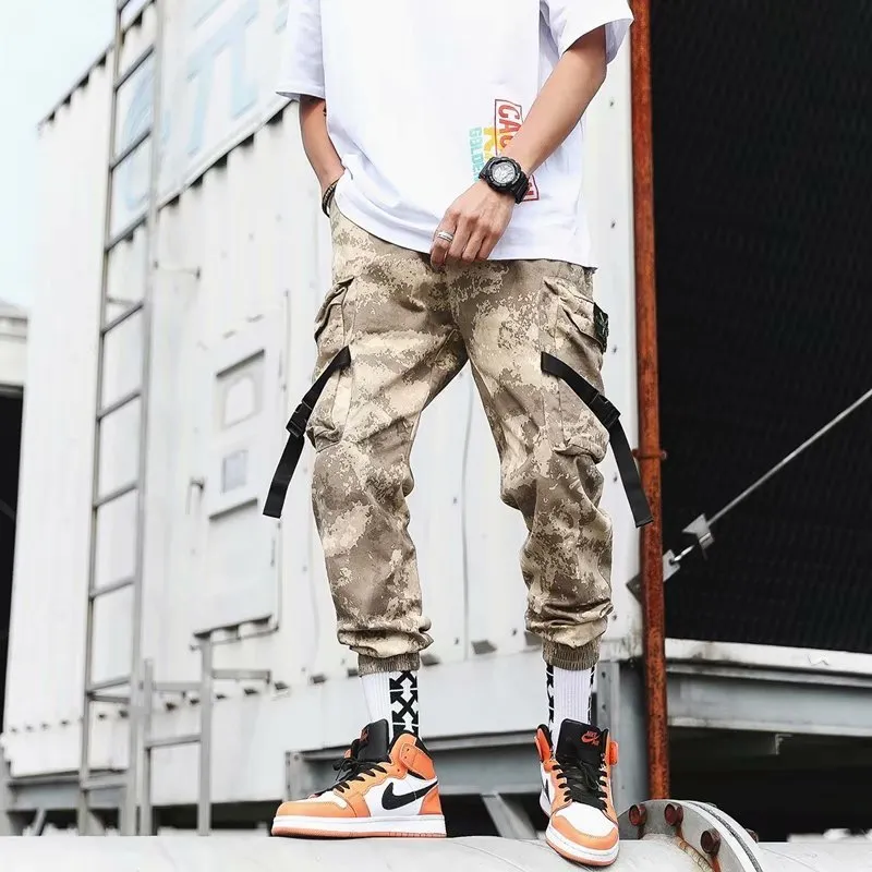 Men's Camouflage Cargo Pants Loose Harem Pants