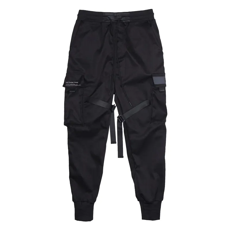 Men's Cargo Pants With Ribbons