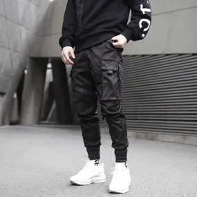 Men's Cargo Pants With Ribbons