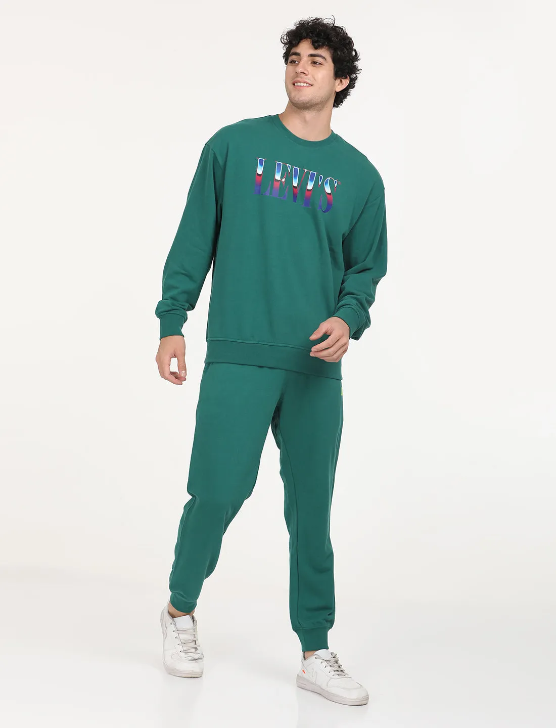 Men's Green Regular Fit Joggers
