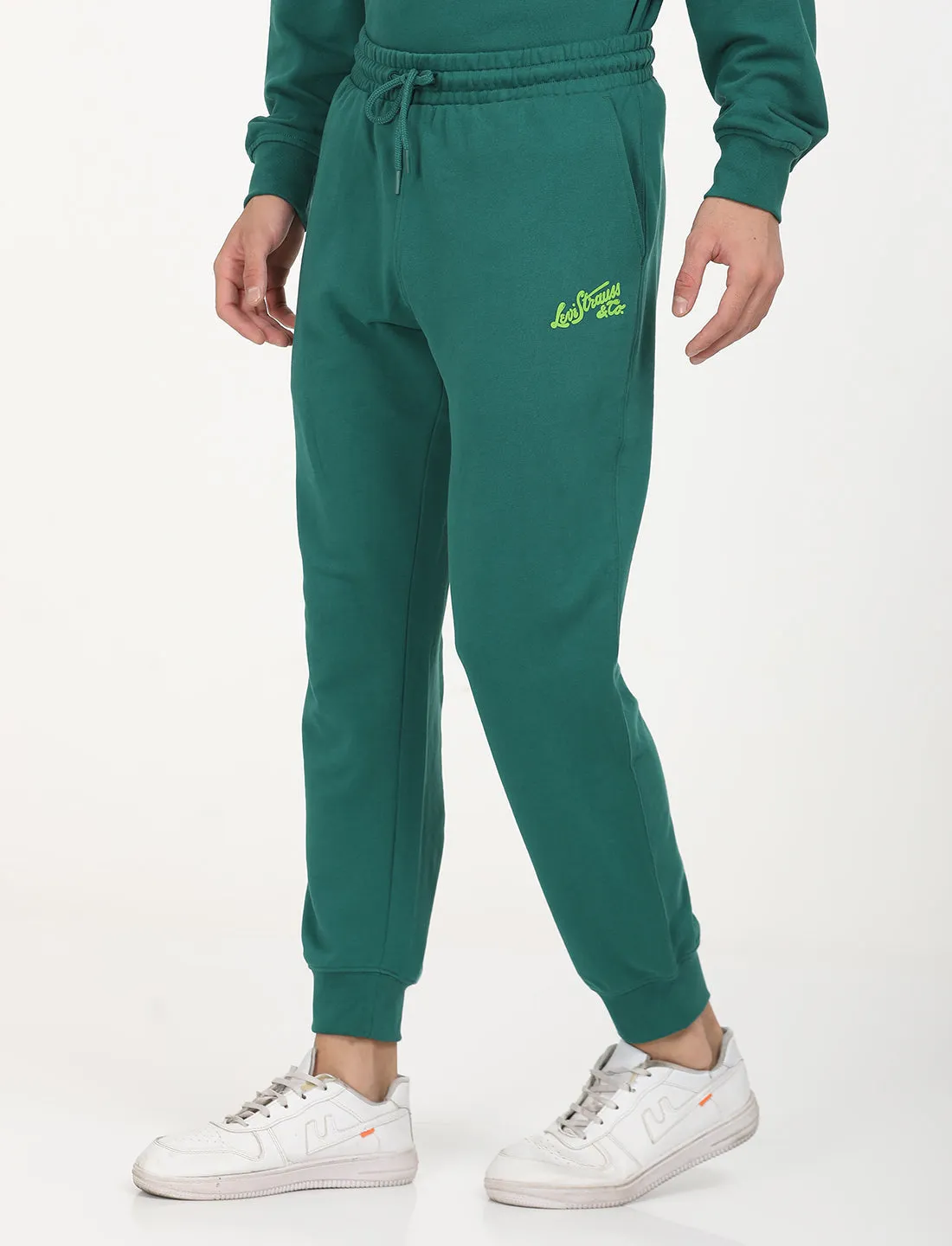 Men's Green Regular Fit Joggers