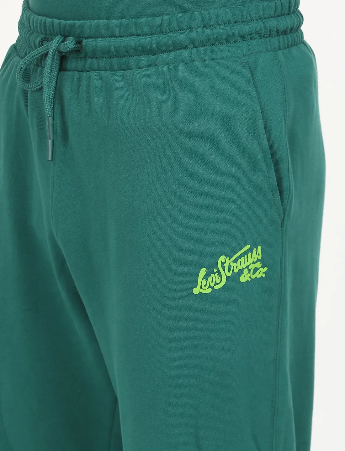 Men's Green Regular Fit Joggers