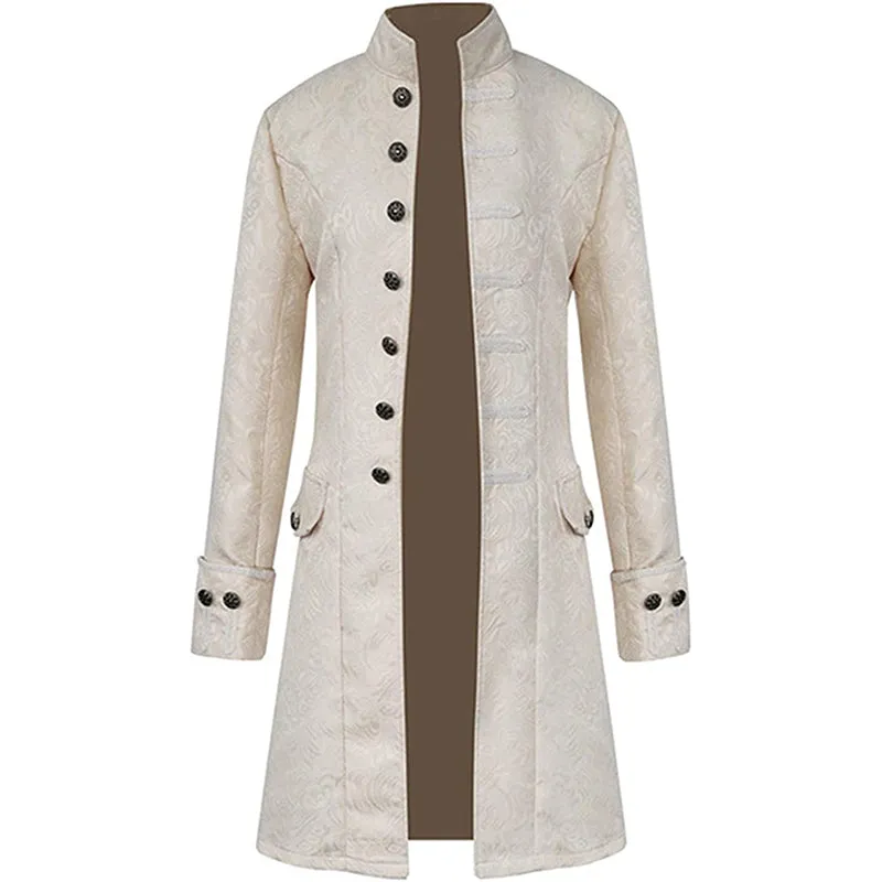 Men's Kid's Vintage Tailcoat Jacket Goth Long Steampunk Gothic Frock Coat Costume