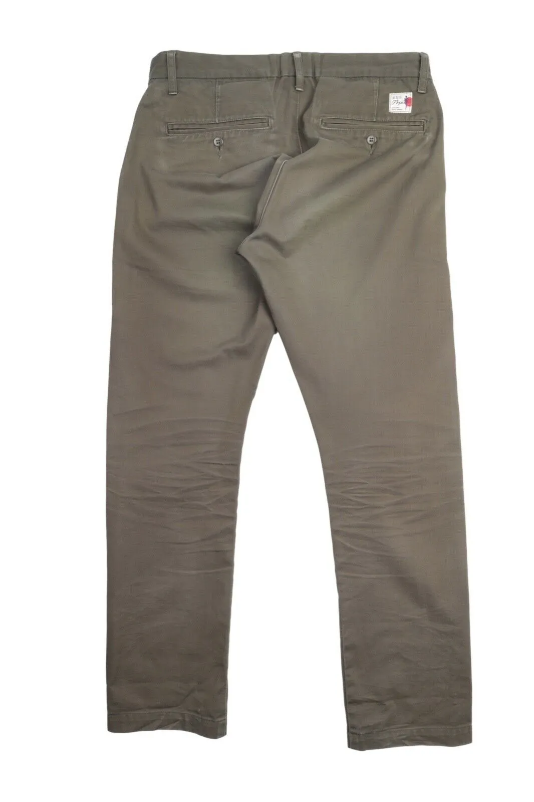 Men's PRPS Made In Japan Olive Military Chino Cotton Pants Size 34
