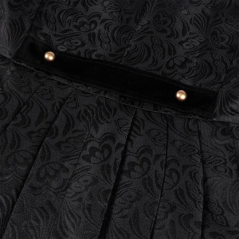 Men's Steampunk Vintage Jacket Gothic Victorian Frock Coat Uniform Halloween Costume