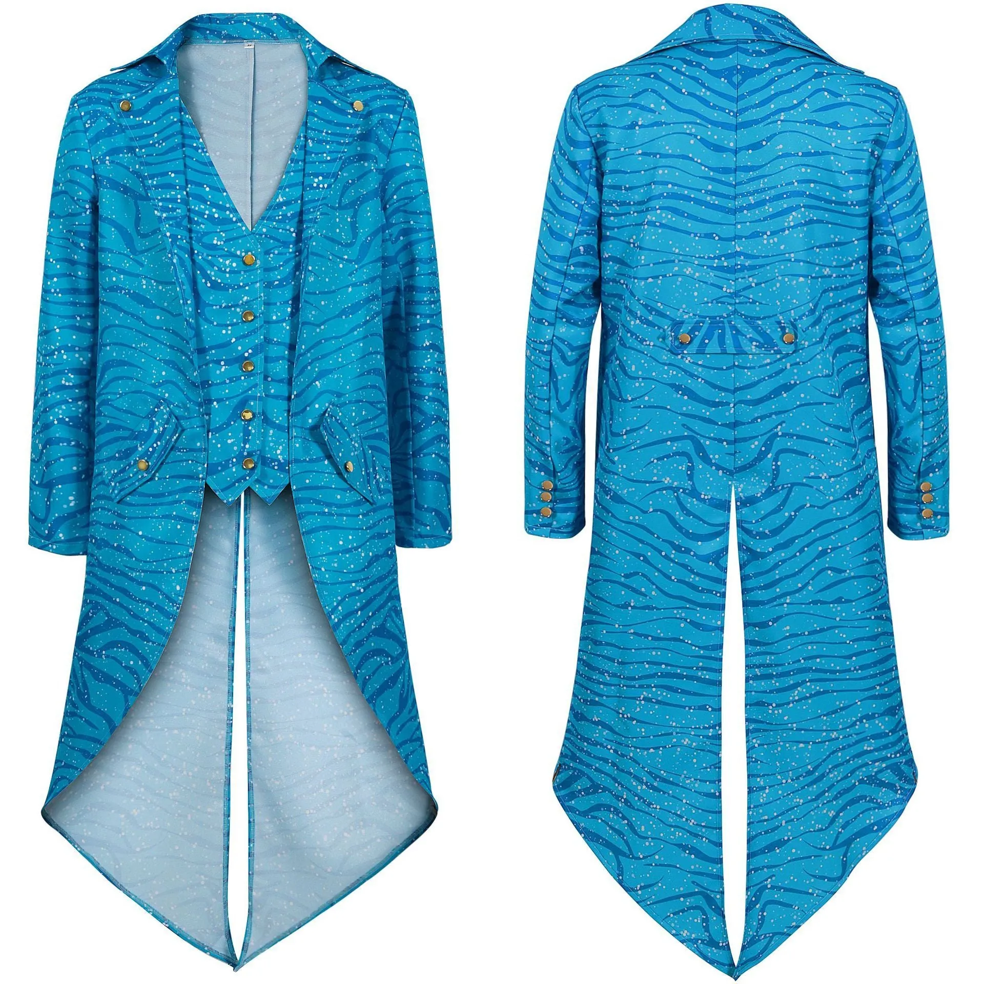 Mens Tailcoat Jacket Victorian Steampunk Costumes Gothic Victorian Frock Blazer Coat