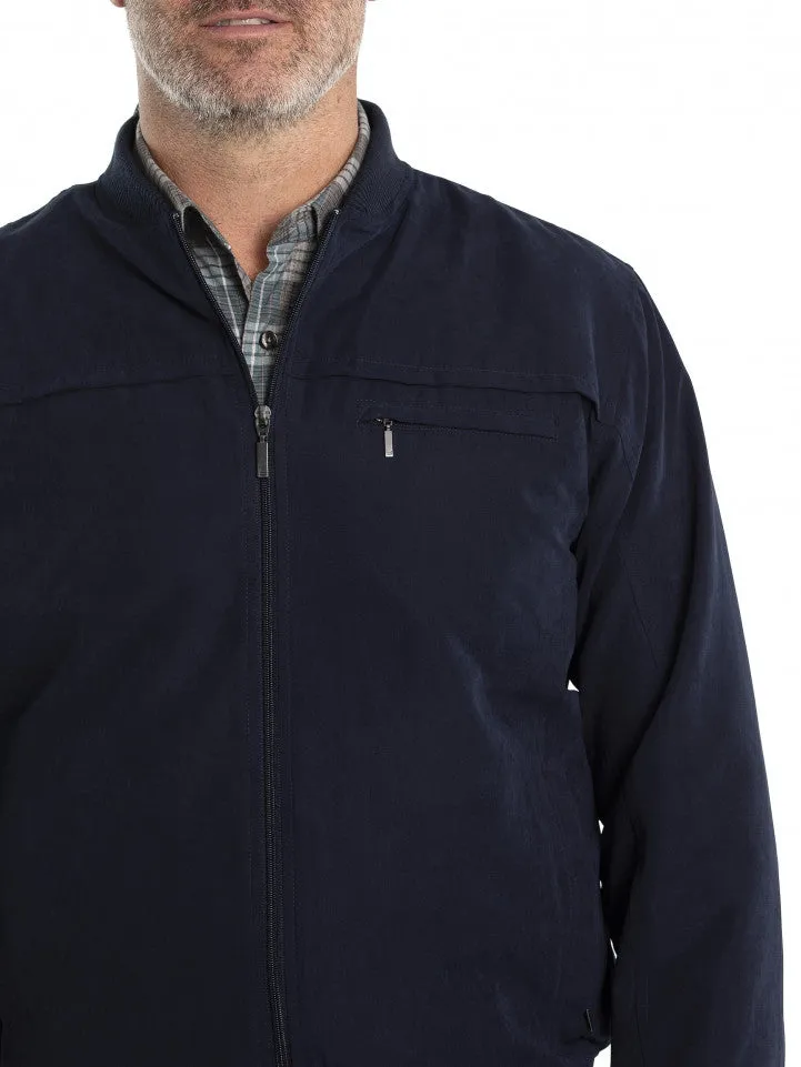 Microfibre Bomber Jacket | Ink