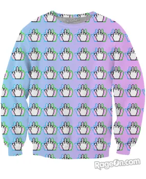 Middle Finger Crewneck Sweatshirt